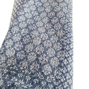Kantha Quilt Indigo Blue Handmade *read